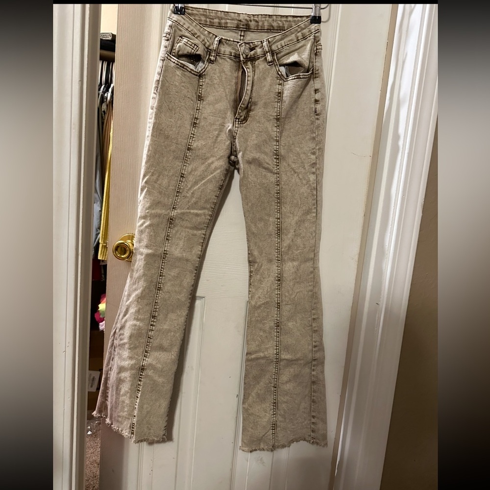 Tan bell bottoms